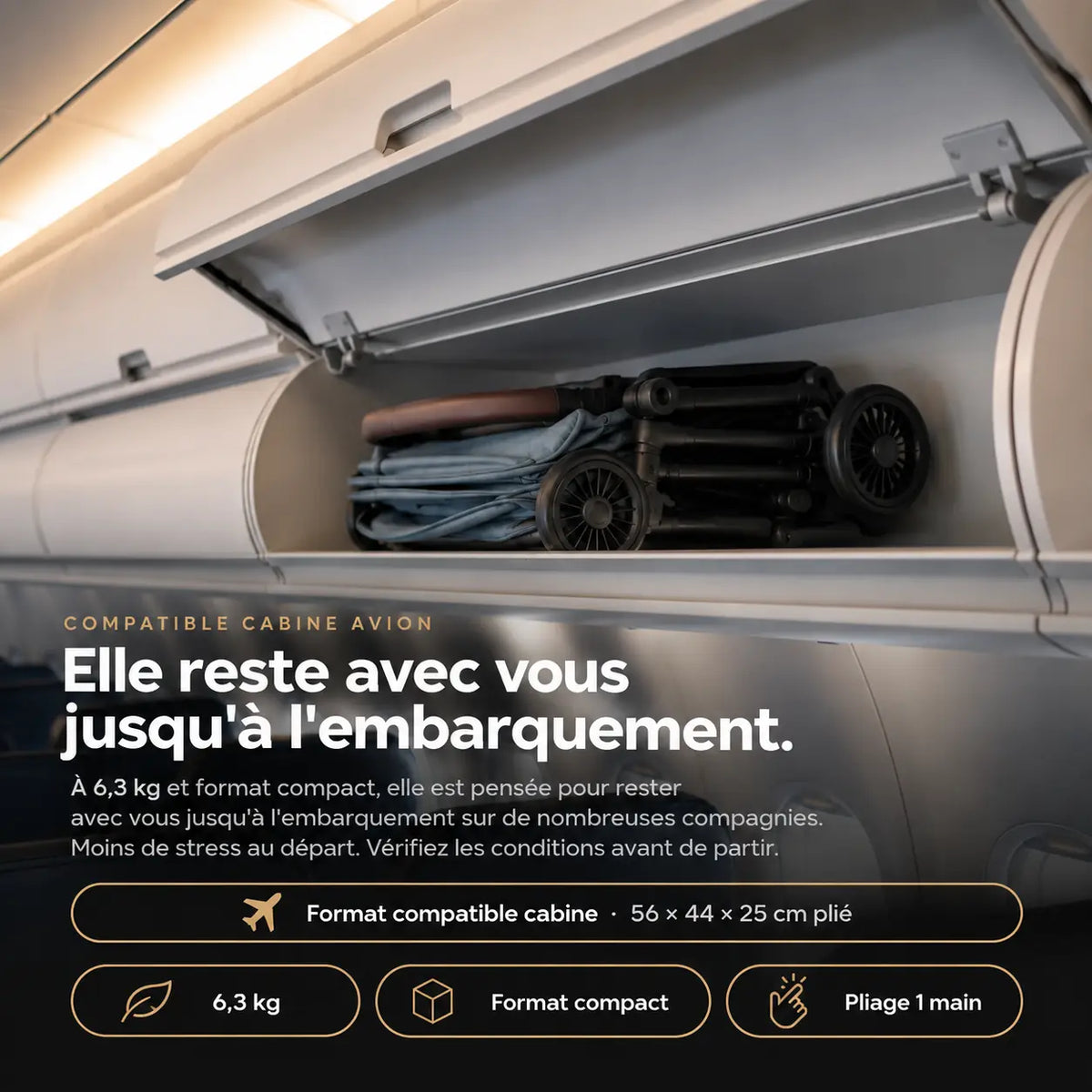 Poussette canne légère voyage - NAAYLI