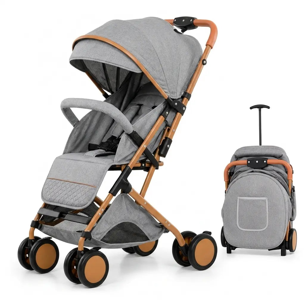 Poussette compacte avion pliage valise - NAAYLI