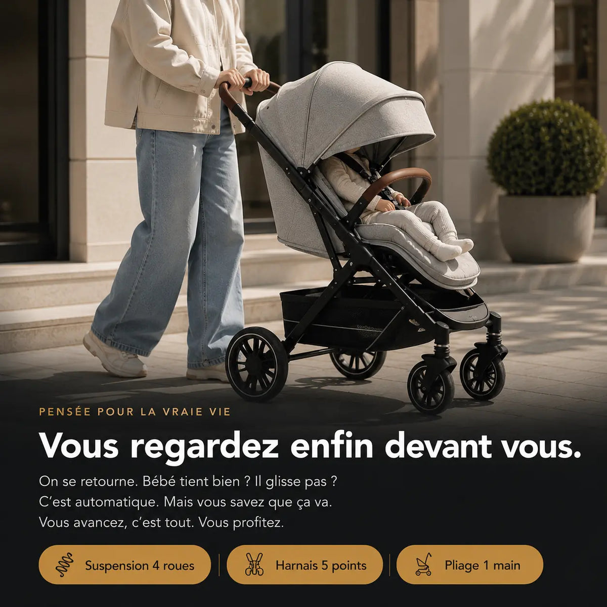 Poussette tout terrain légère - NAAYLI