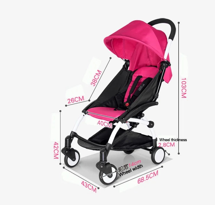 Poussette cabine avion ultra légère - NAAYLI