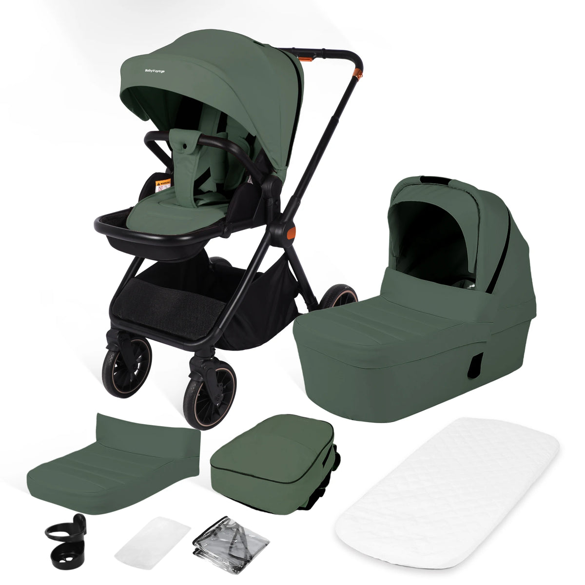 Poussette 3 en 1 compacte tout terrain - NAAYLI